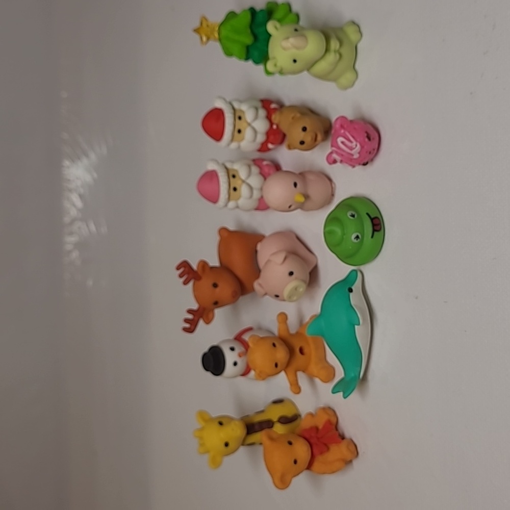 Iwako japanese collectible puzzle erasers  sant . trees christmas & animal